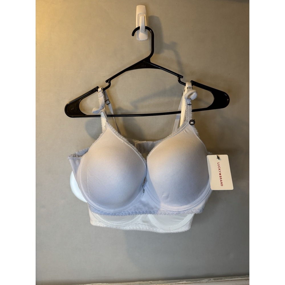 New Lot of 2  LUCKY BRAND Padded Underwire Bra Size 38C